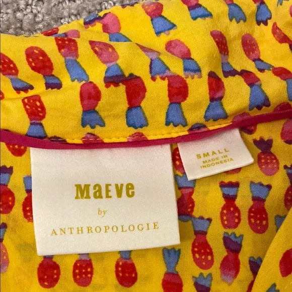Maeve by Anthropologie Pineapple Top - Picture 3 of 5